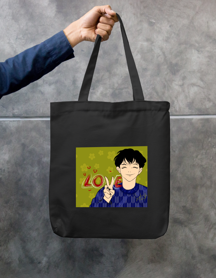 Cute boy Zipper Tote Bag by Sophiya Soram