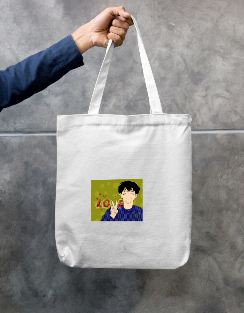 Cute boy Zipper Tote Bag by Sophiya Soram