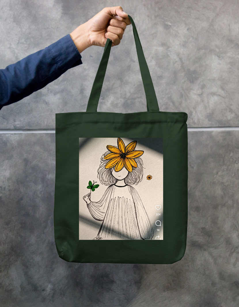 Cute collection Zipper Tote Bag by Joice Augustine 