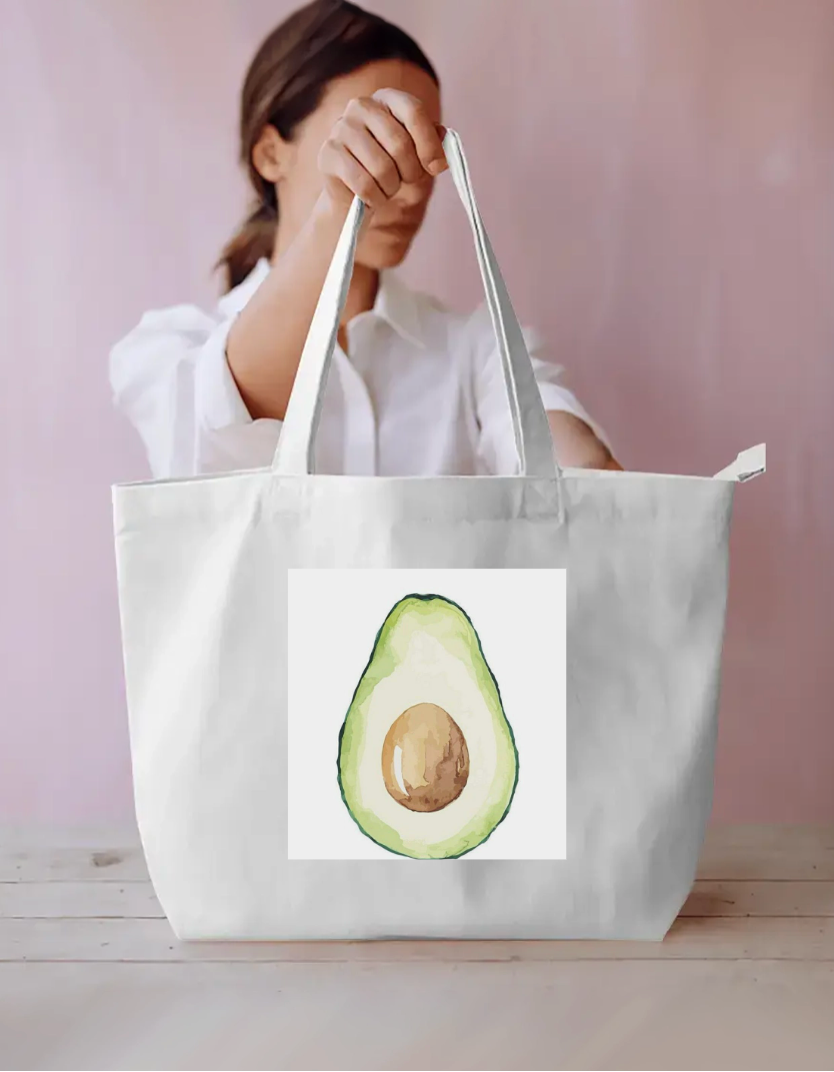 Avacado tote bag Everyday Large Tote Bag by Rinza 