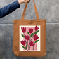 Tulip Zipper Tote Bag by @artivio.illustrates