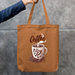 Coffee Art Tote Bag Zipper Tote Bag by @rd_digital_store