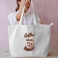 Coffee Art Tote Bag Everyday Large Tote Bag by @rd_digital_store
