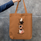 Coffee Art Tote Bag Zipper Tote Bag by @rd_digital_store