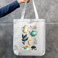 Tea Lover Tote Bag Zipper Tote Bag by @rd_digital_store