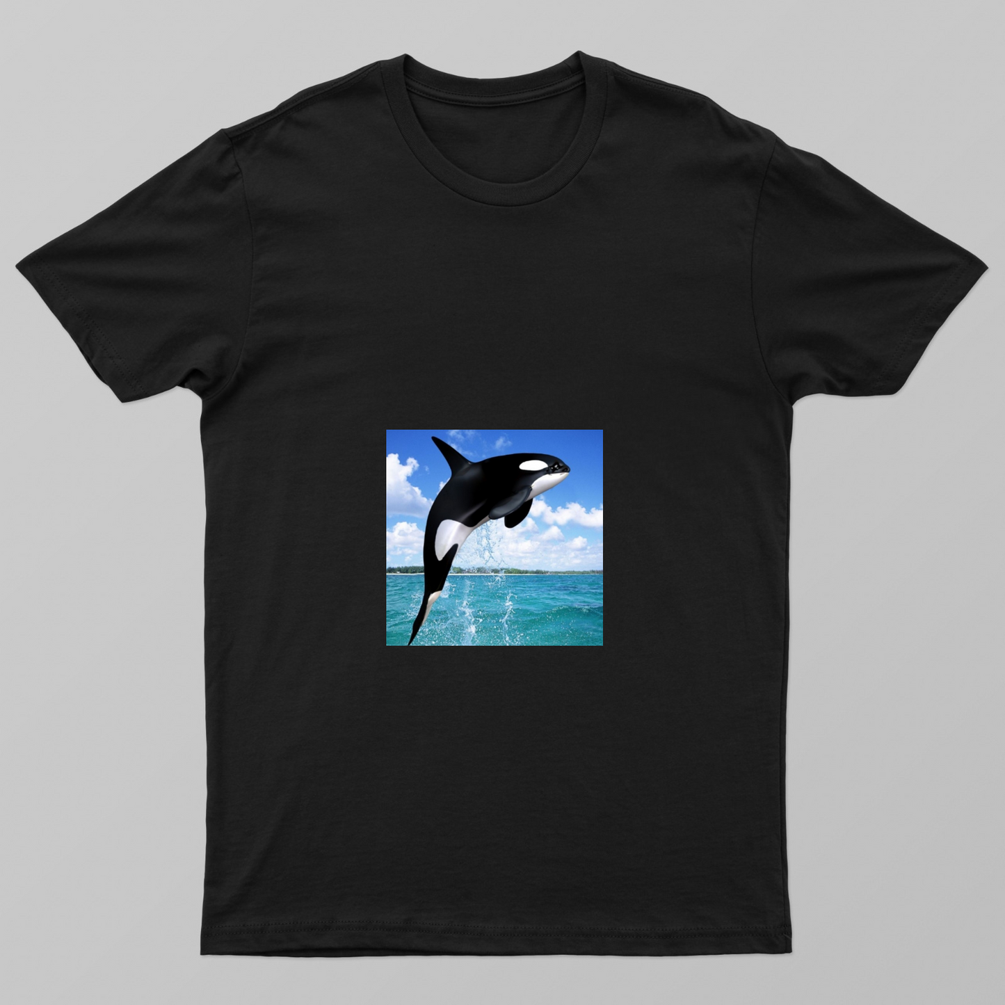 Joyful Orca Unisex T-shirt by @hairajpu