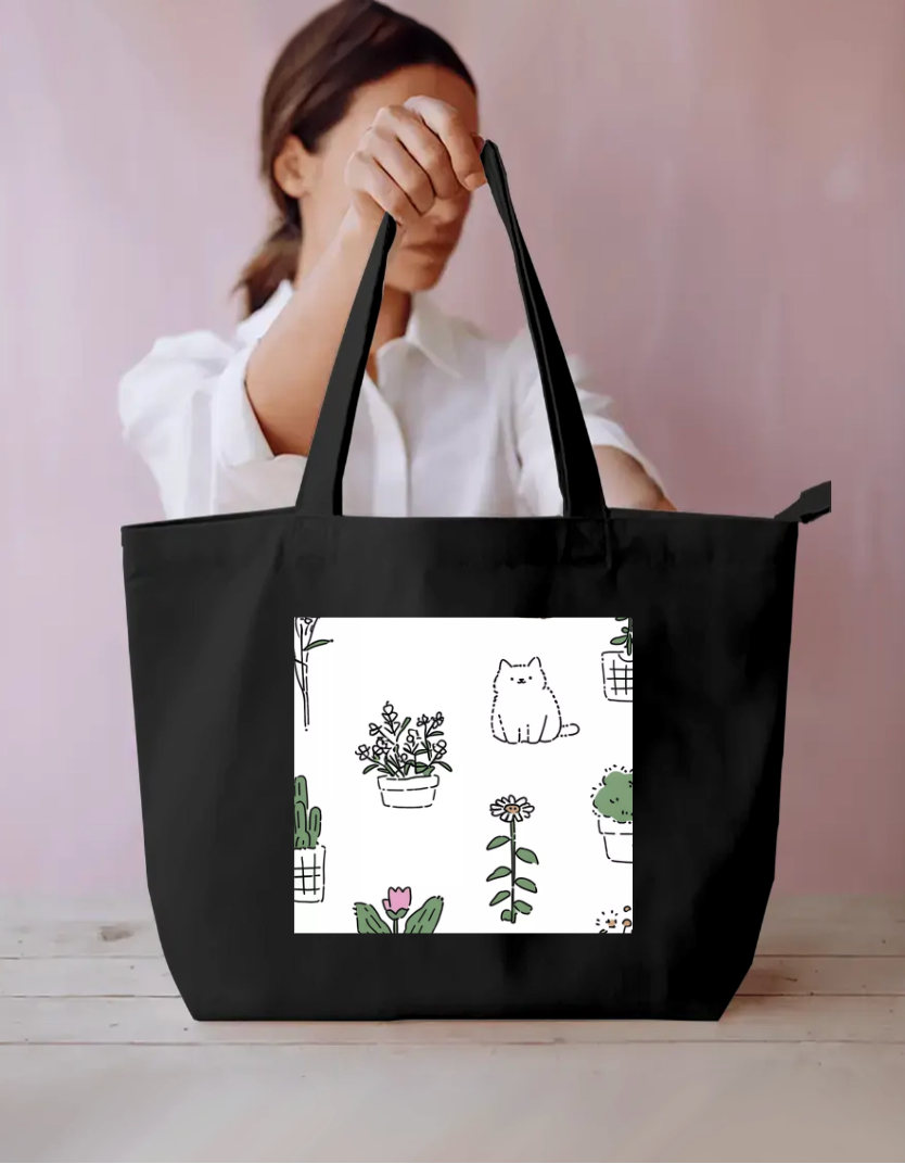 Your Kitty Everyday Large Tote Bag by @hairajpu