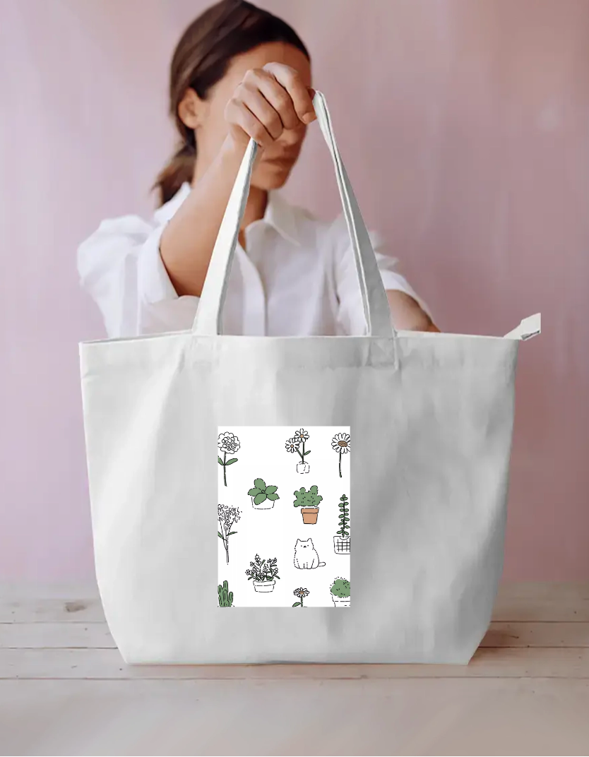 Your Kitty Everyday Large Tote Bag by @hairajpu
