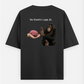 Funny monkey, no thank's i use ai Oversized T-shirt (Back print) by Mithisar Daimary 