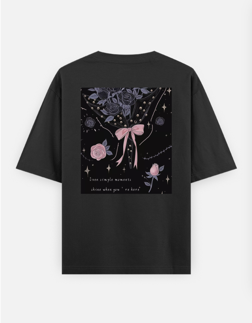 U & I Oversized T-shirt (Back print) by @hairajpu