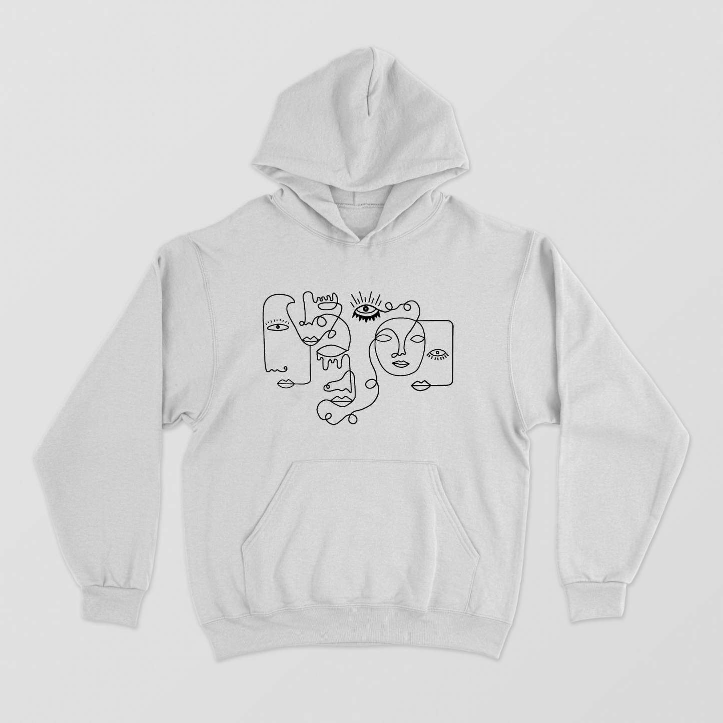 Abstract face Unisex Hoodie by @astravore_designs