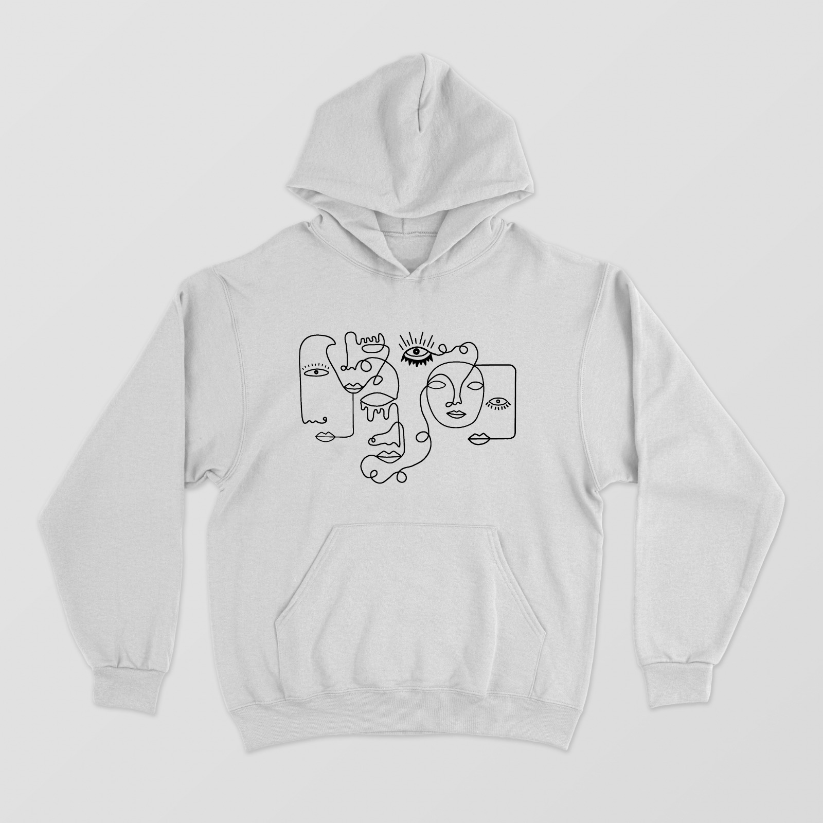 Abstract face Unisex Hoodie by @astravore_designs