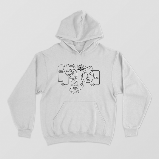 Abstract face Unisex Hoodie by @astravore_designs