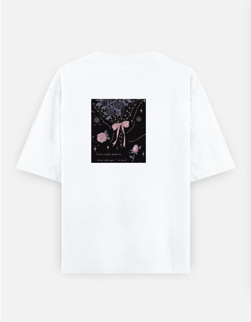 U & I Oversized T-shirt (Back print) by @hairajpu