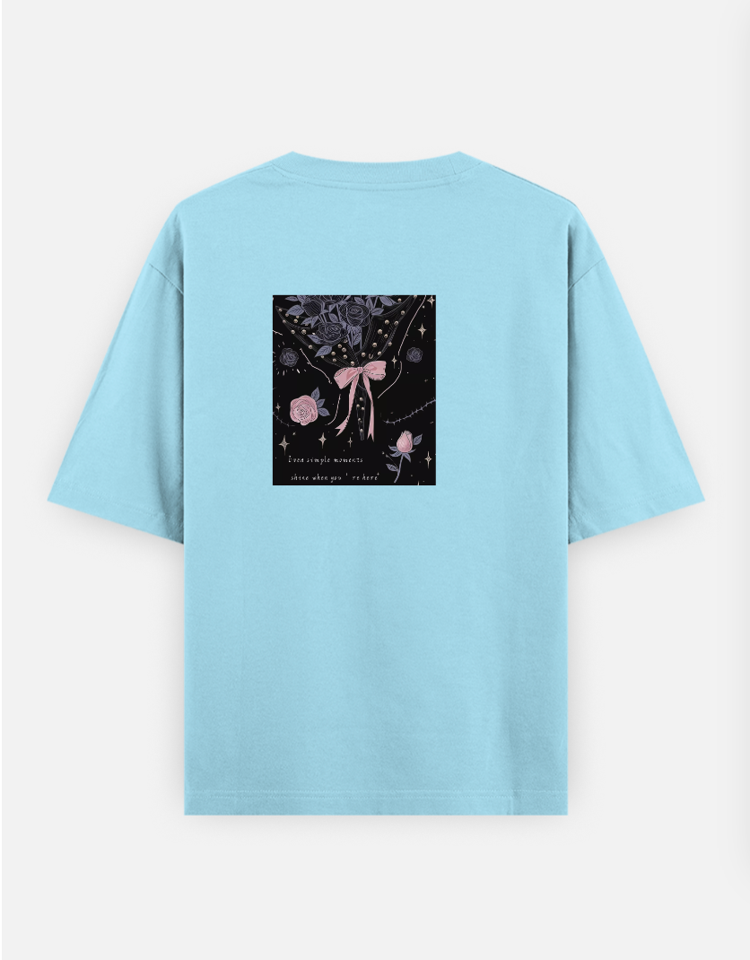 U & I Oversized T-shirt (Back print) by @hairajpu