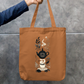 Tea Art Tote Bag Zipper Tote Bag by @rd_digital_store
