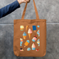 Ice Cream Art Tote Bag Zipper Tote Bag by @rd_digital_store