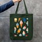 Ice Cream Art Tote Bag Zipper Tote Bag by @rd_digital_store