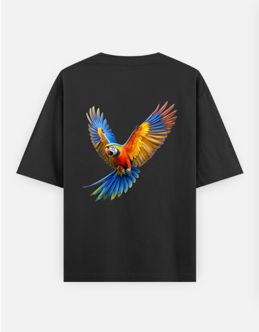 Wildlife Freedom Oversized T-shirt (Back print) by @hairajpu
