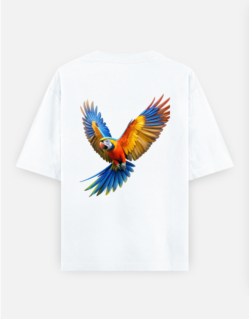 Wildlife Freedom Oversized T-shirt (Back print) by @hairajpu