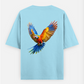 Wildlife Freedom Oversized T-shirt (Back print) by @hairajpu