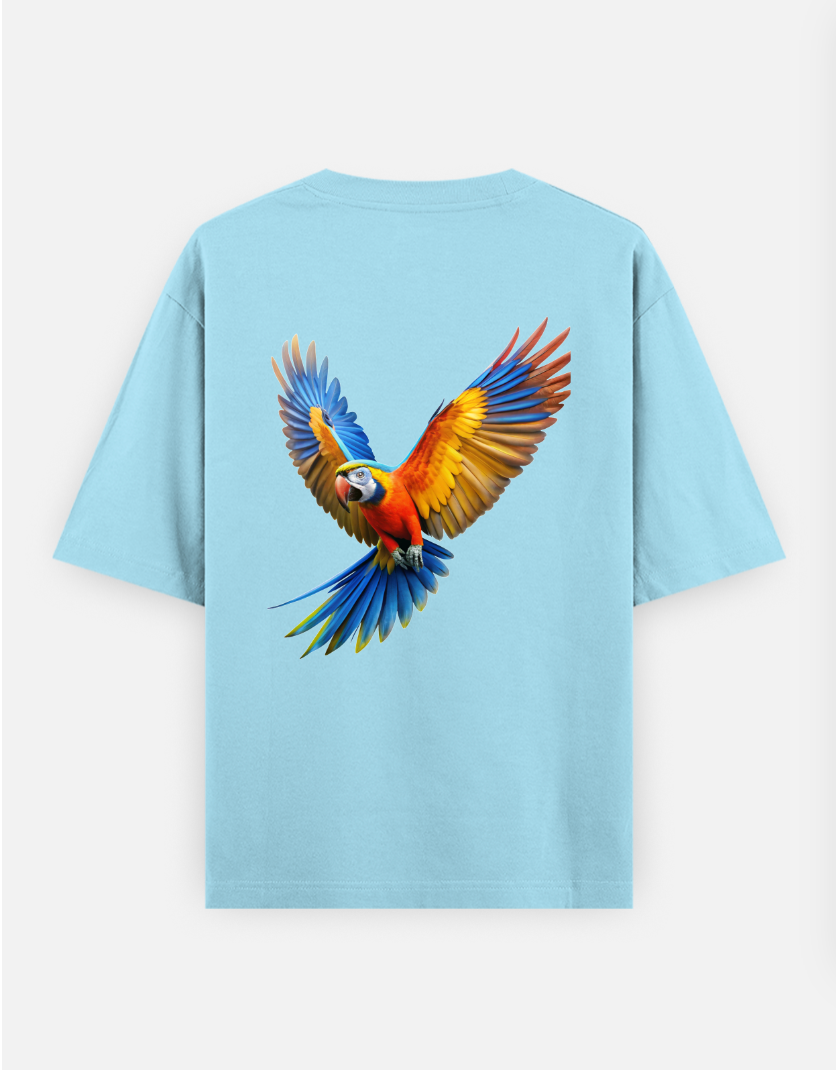 Wildlife Freedom Oversized T-shirt (Back print) by @hairajpu