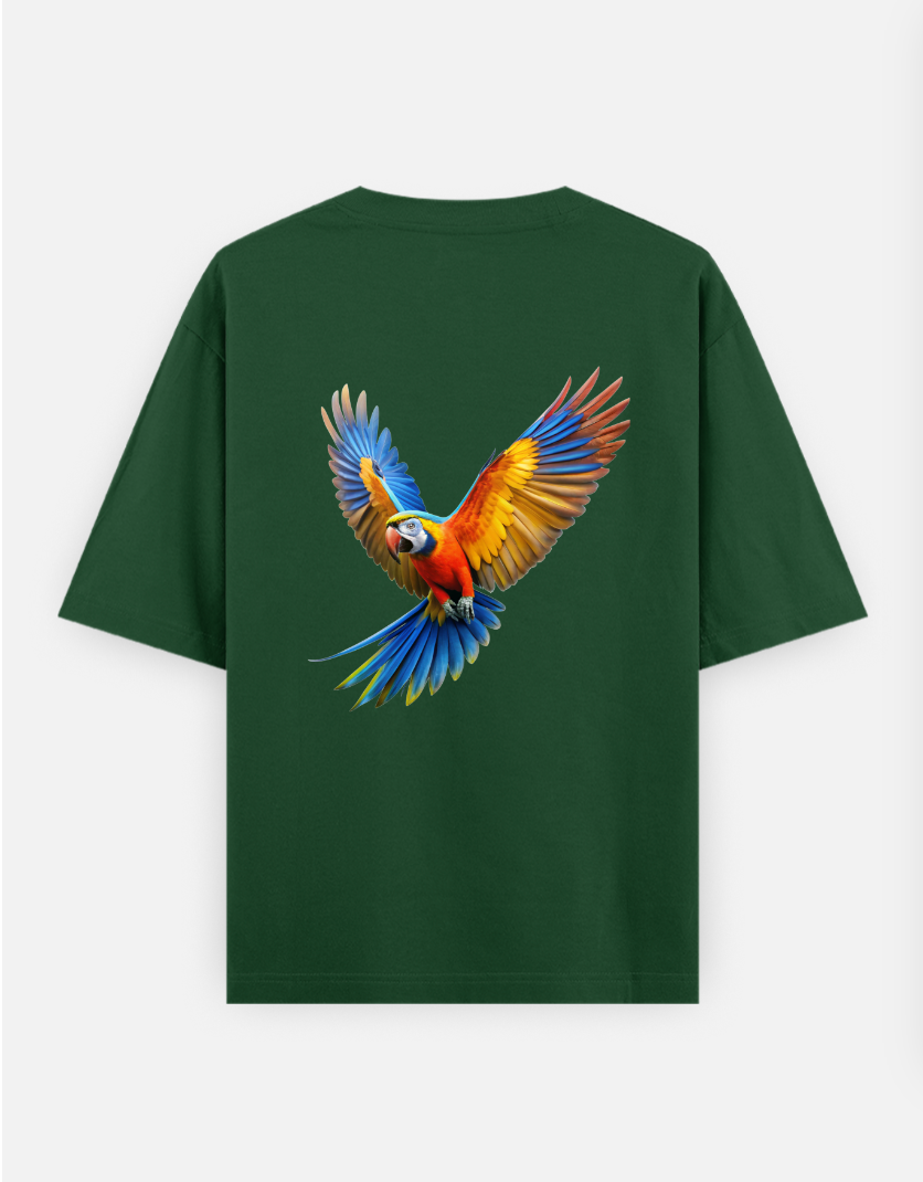 Wildlife Freedom Oversized T-shirt (Back print) by @hairajpu