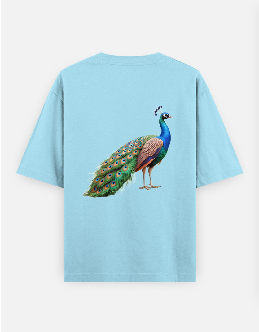 Wildlife Born Free Oversized T-shirt (Back print) by @hairajpu
