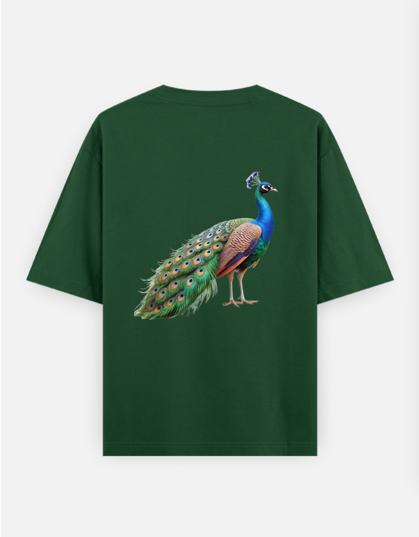 Wildlife Born Free Oversized T-shirt (Back print) by @hairajpu
