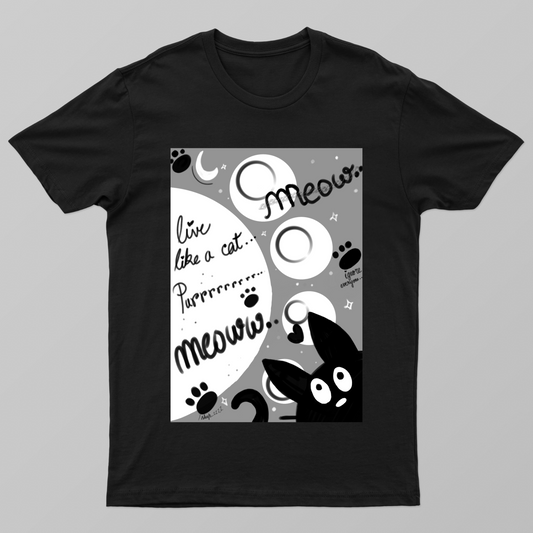 Nonchalant cat...😼 Unisex T-shirt by @ruby_iye_
