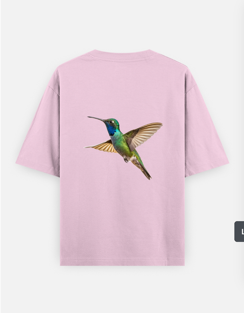 Wildlife Oversized T-shirt (Back print) by @hairajpu