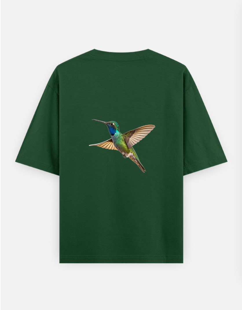 Wildlife Oversized T-shirt (Back print) by @hairajpu