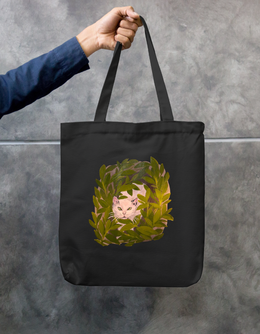 Cats in the wild ☘️ Zipper Tote Bag by @soufflegrass
