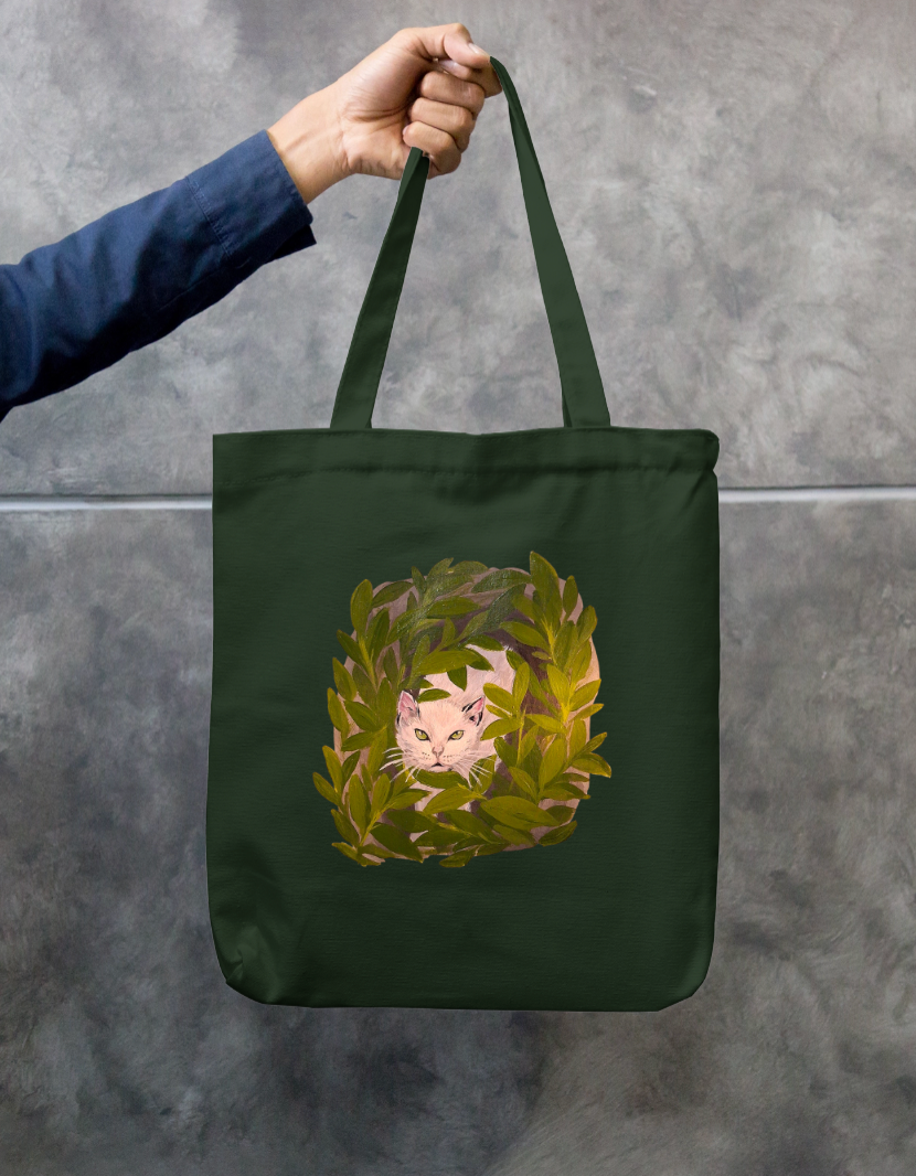 Cats in the wild ☘️ Zipper Tote Bag by @soufflegrass