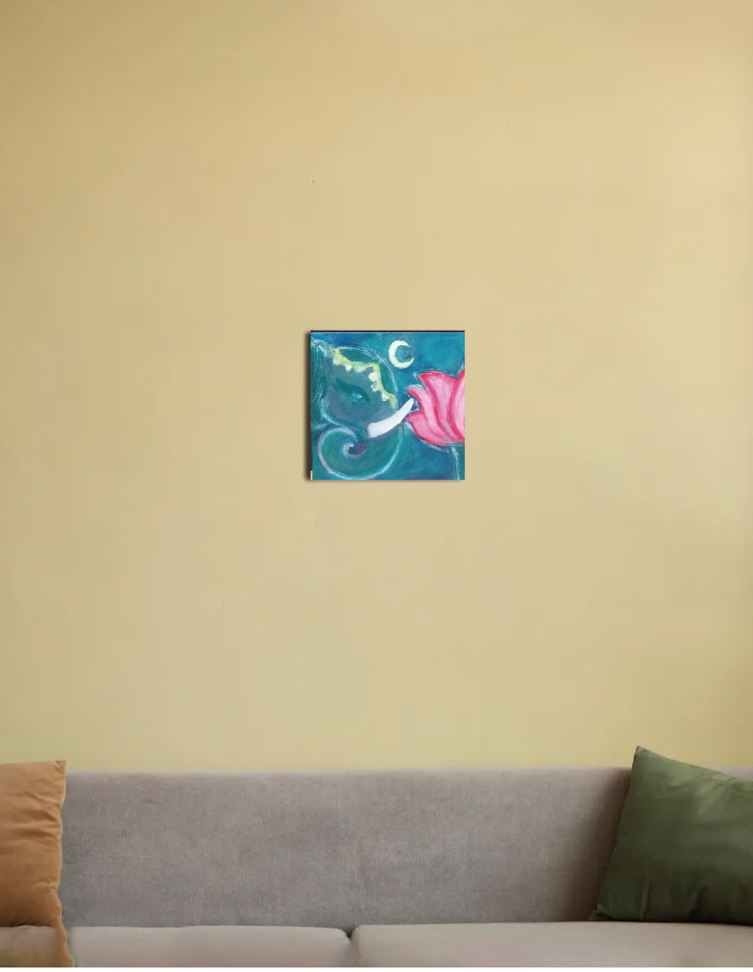 Devine elephant 8"x8" Canvas Poster by @mokiverse_