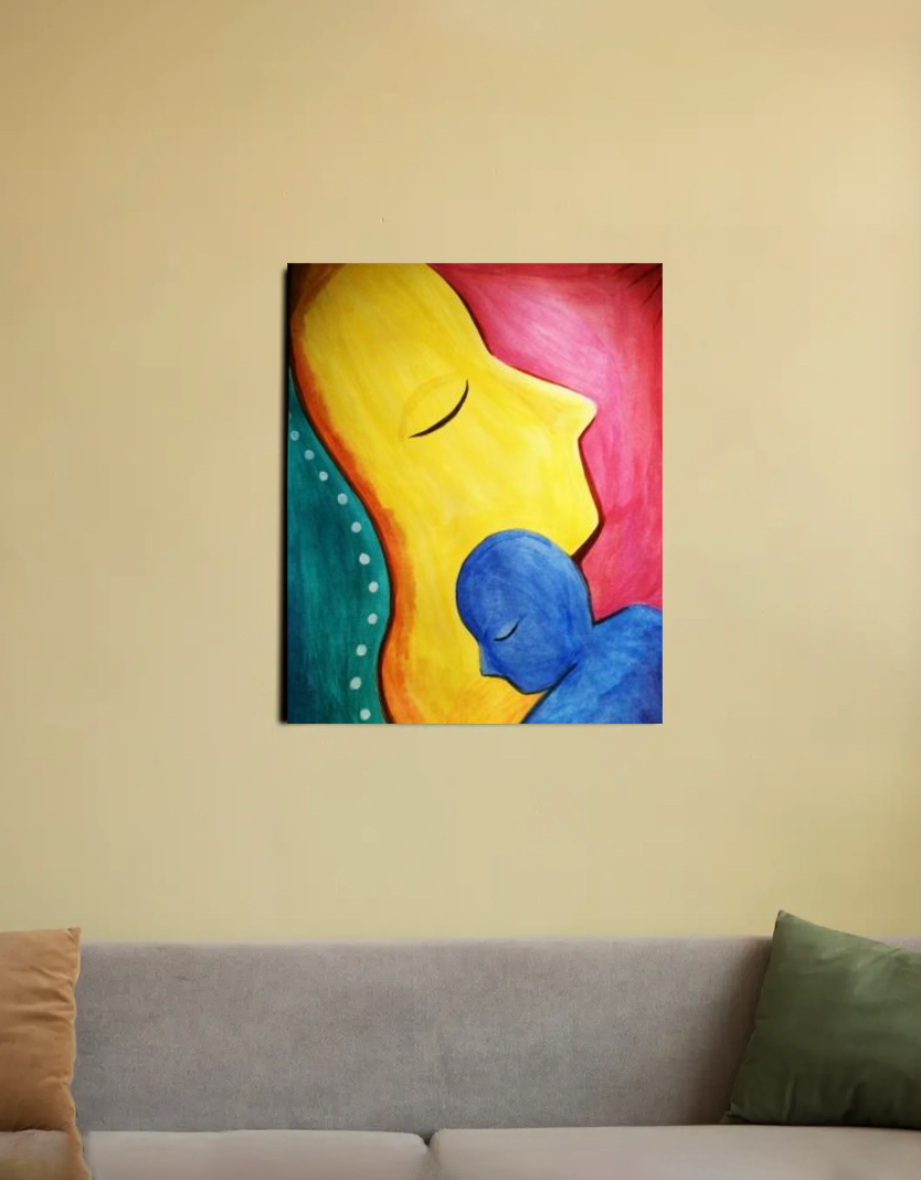 Maternal affection 16"x20" Canvas Poster by @rashmittabaruah