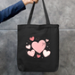 Coquette Hearts Tote Bag Zipper Tote Bag by @_k_ruthica_