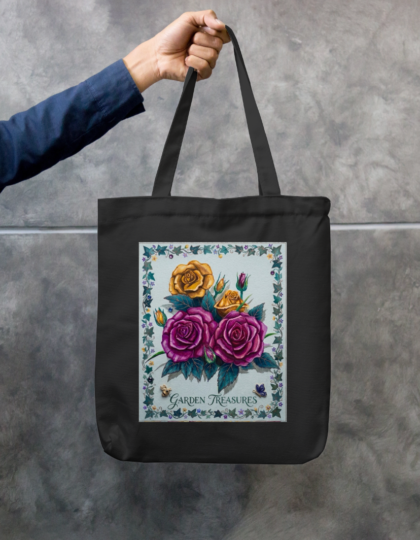 Garden treasure Zipper Tote Bag by @rashmittabaruah