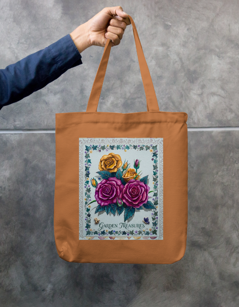 Garden treasure Zipper Tote Bag by @rashmittabaruah