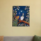 Moonlight peacock couple 16"x20" Canvas Poster by @rashmittabaruah
