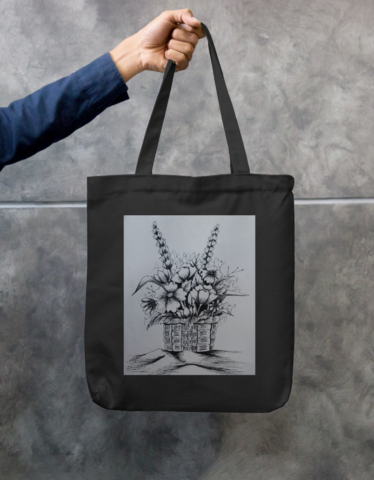 Busket of flowers Zipper Tote Bag by @rashmittabaruah