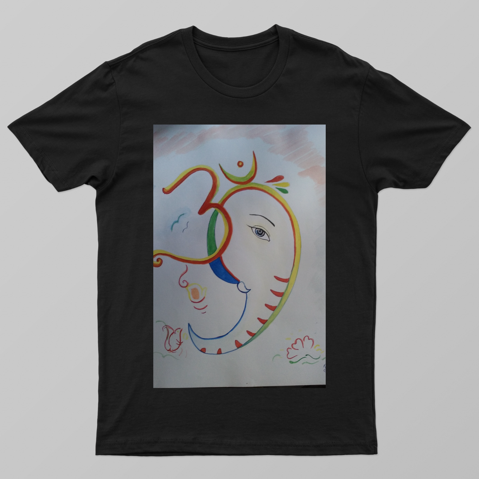 Minimal Hindu idol design Unisex T-shirt by @rashmittabaruah