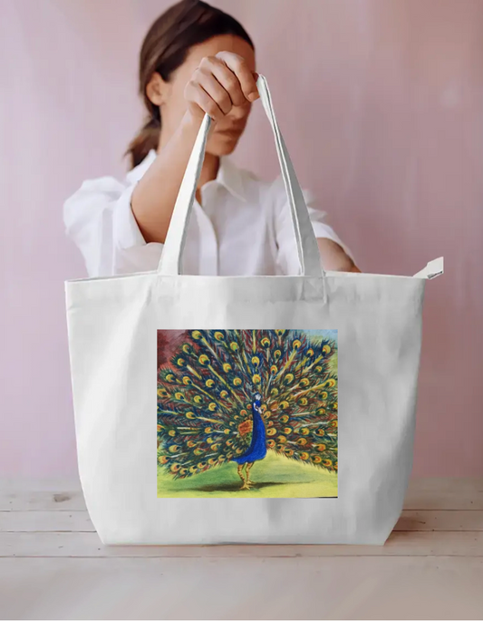 Dancing peacocks Everyday Large Tote Bag by @rashmittabaruah