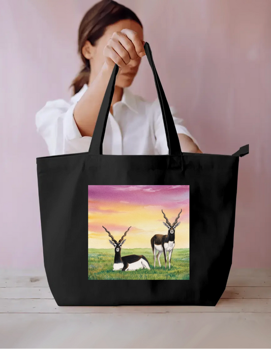 Blackbuck Everyday Large Tote Bag by @rashmittabaruah