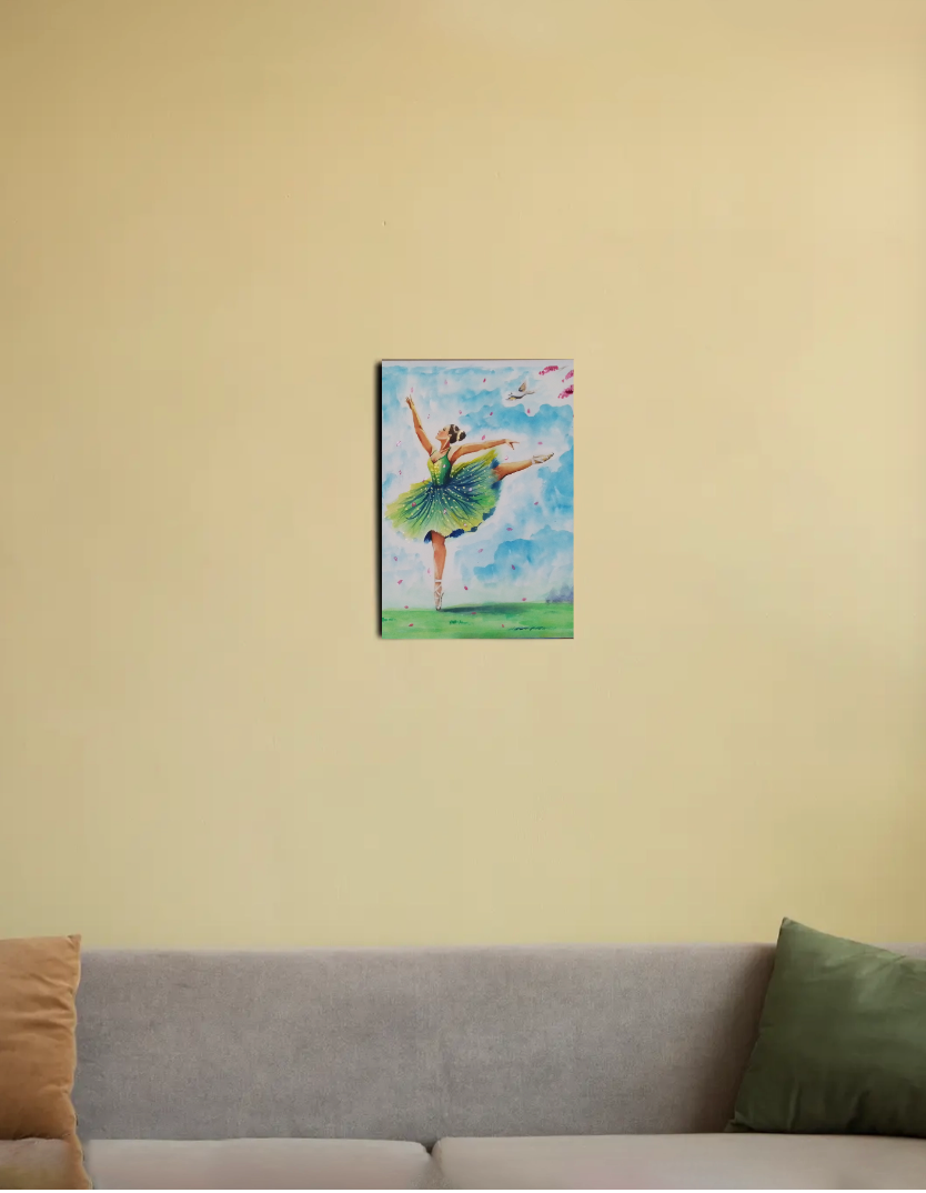 Dance with freedom 8"x12" Canvas Poster by @rashmittabaruah