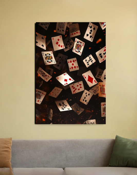 Cards 20"x30" Canvas Poster by @dishita_00008