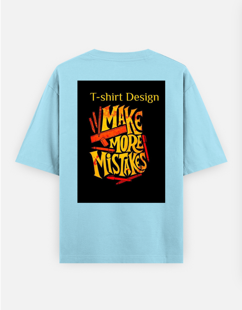 Oversizwmed printed t shirts Oversized T-shirt (Back print) by Rishabh 