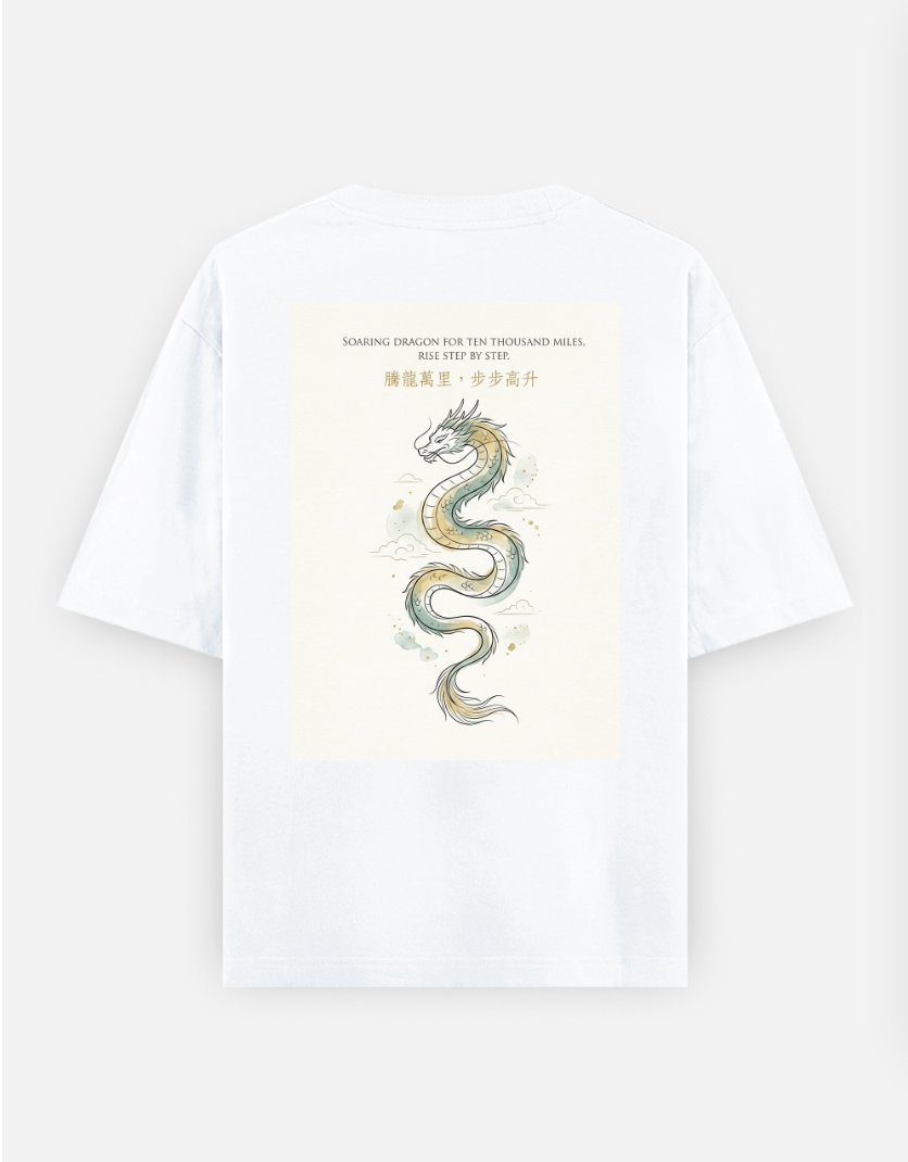 Eternal rise Oversized T-shirt (Back print) by @rashmittabaruah