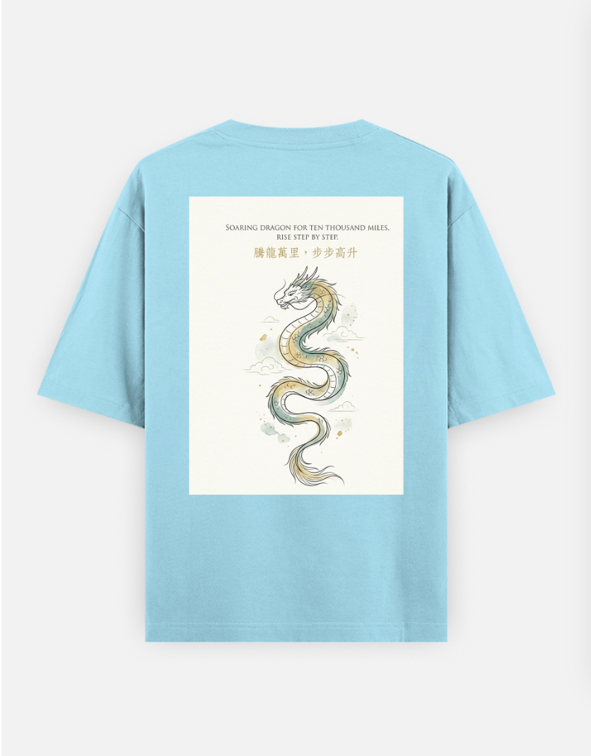 Eternal rise Oversized T-shirt (Back print) by @rashmittabaruah