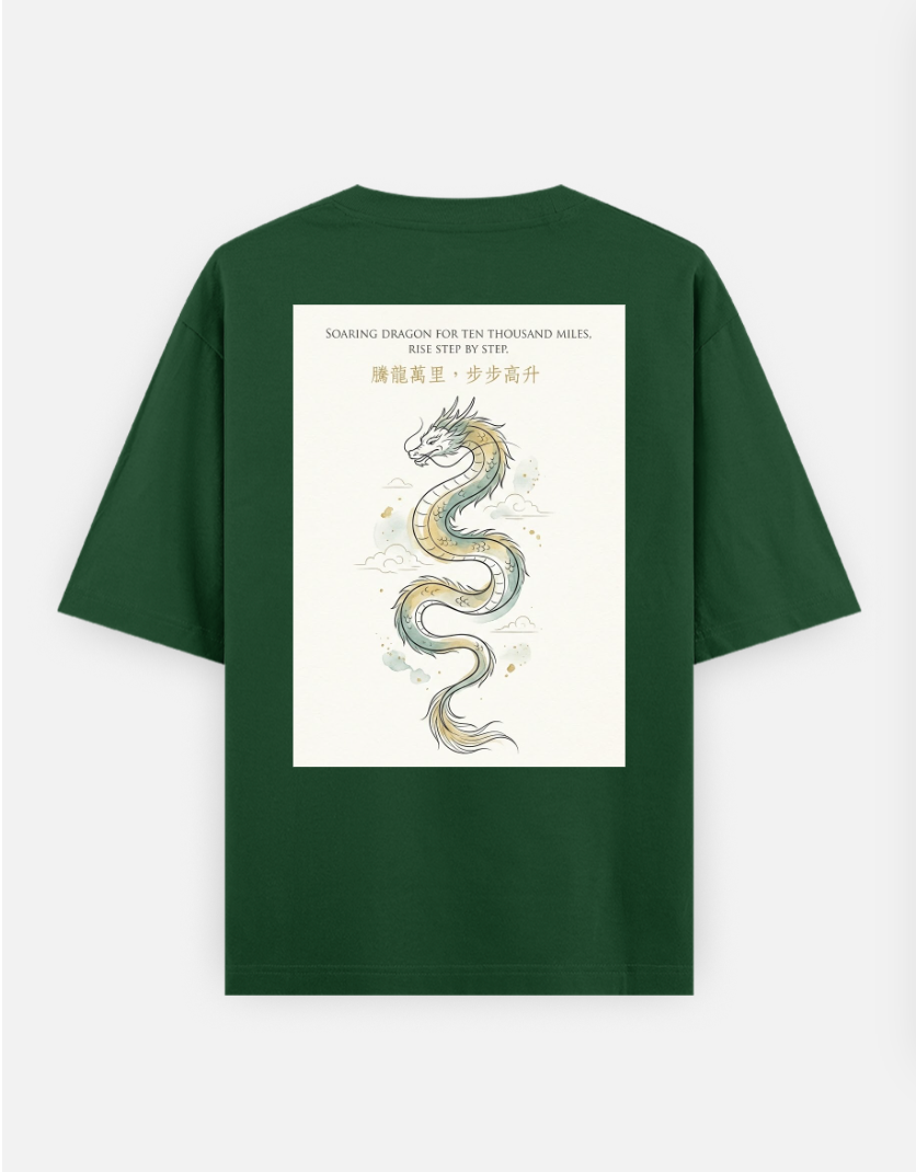 Eternal rise Oversized T-shirt (Back print) by @rashmittabaruah